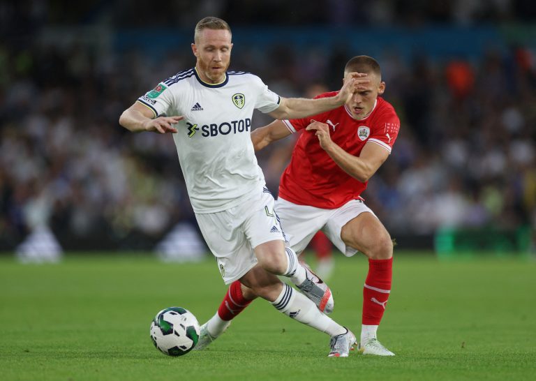 Leeds United midfielder Adam Forshaw