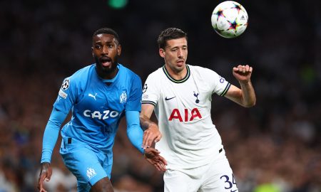 Clement Lenglet in action for Tottenham