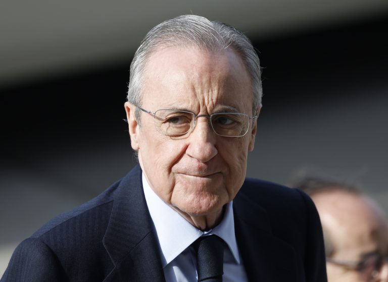 Real Madrid president Florentino Perez