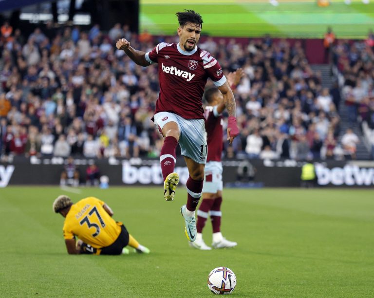 Lucas Paqueta in action for West Ham United