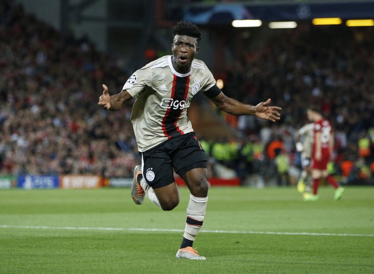 Mohammed-Kudus-celebrates-scoring-for-Ajax