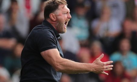 Southampton manager Ralph Hasenhuttl barks instructions to his players