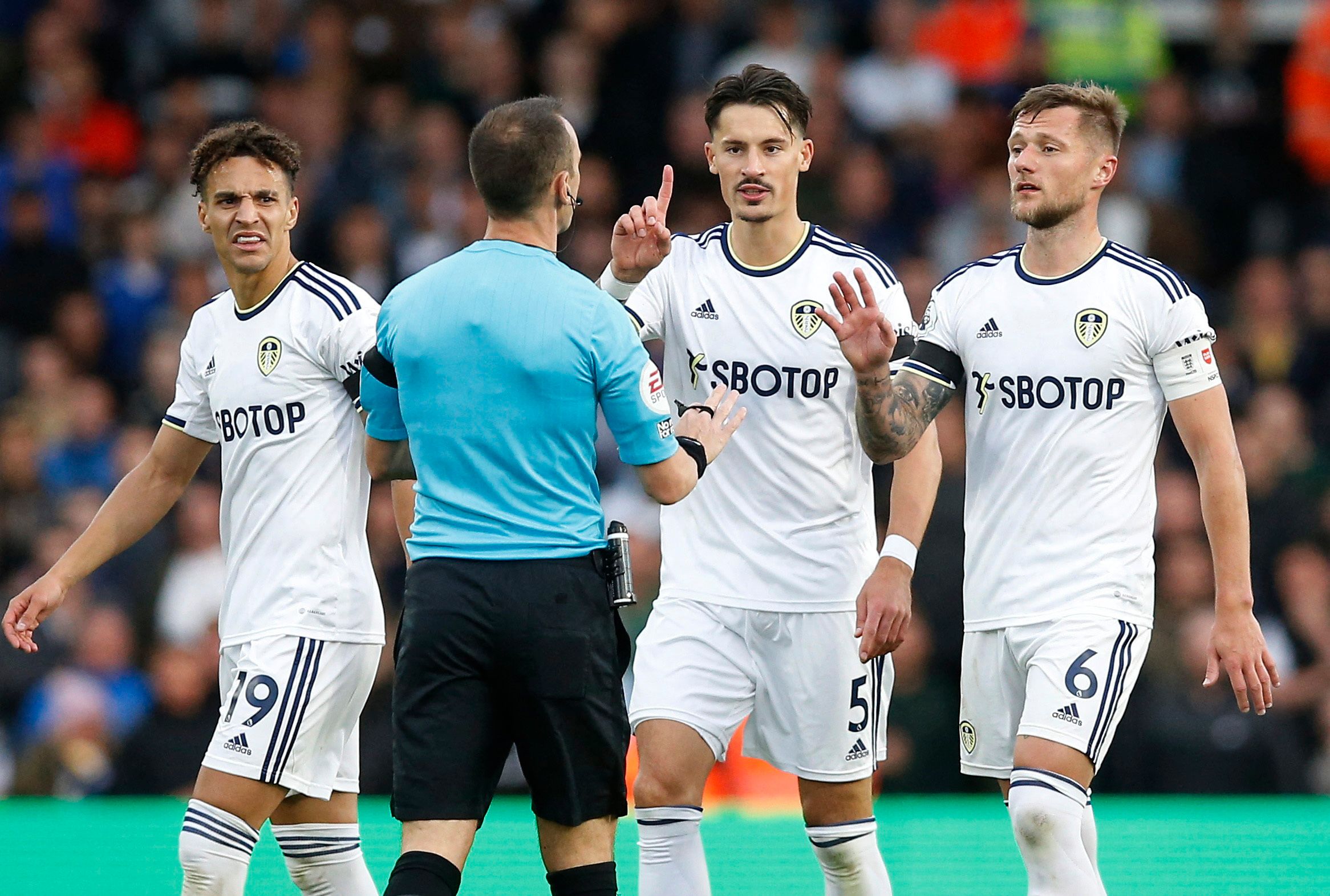 Leeds: Journalists say two more players could have seen red against Villa -Leeds United News