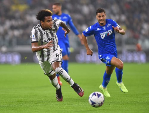 Leeds transfer target Weston McKennie in action for Juventus