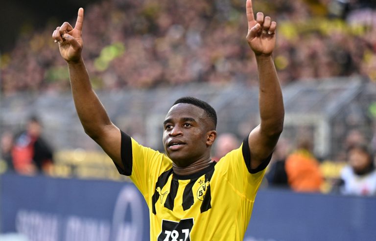 Youssoufa-Moukoko-celebrates-scoring-for-Borussia-Dortmund