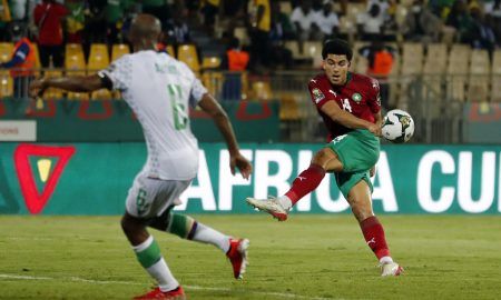 Zakaria Aboukhlal in action for Morocco
