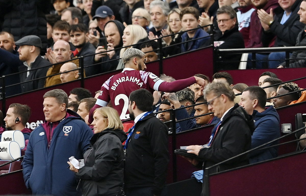 West Ham United: Said Benrahma substitution jeered by supporters - Premier League News