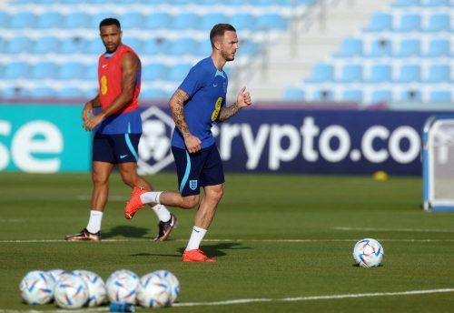 James-Maddison-during-training-for-England