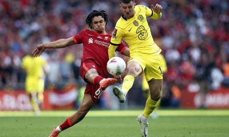 Mason Mount in action against Liverpool in the FA Cup final