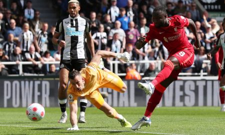 Naby Keita scores against Newcastle
