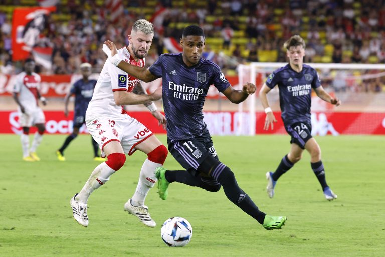Tete in action for Lyon