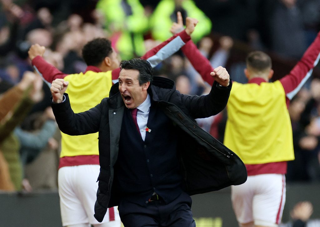 Aston Villa manager Unai Emery