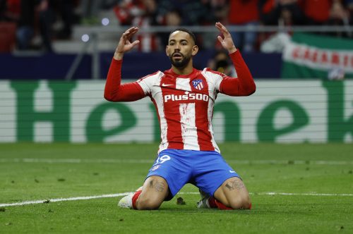 Atletico Madrid's Matheus Cunha playing against Manchester City