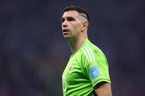 Emiliano Martinez in action for Aston Villa