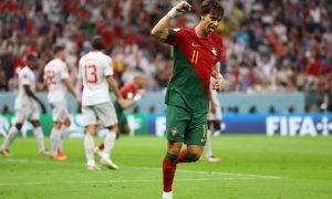 Portugal's Joao Felix celebrates