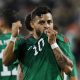 Mexico's Alexis Vega celebrates scoring their first goal against Sweden