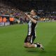 Newcastle United's Ryan Fraser celebrates scoring their second goal