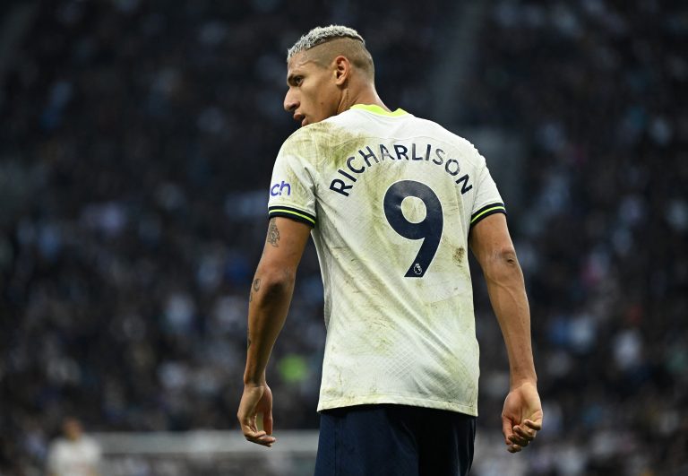 Richarlison during Tottenham against Leeds United