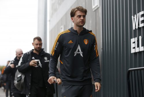 Leeds Unite's Patrick Bamford arriving.