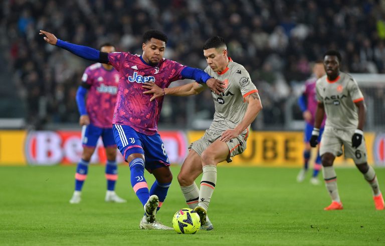 Weston Mckennie in action for Juventus