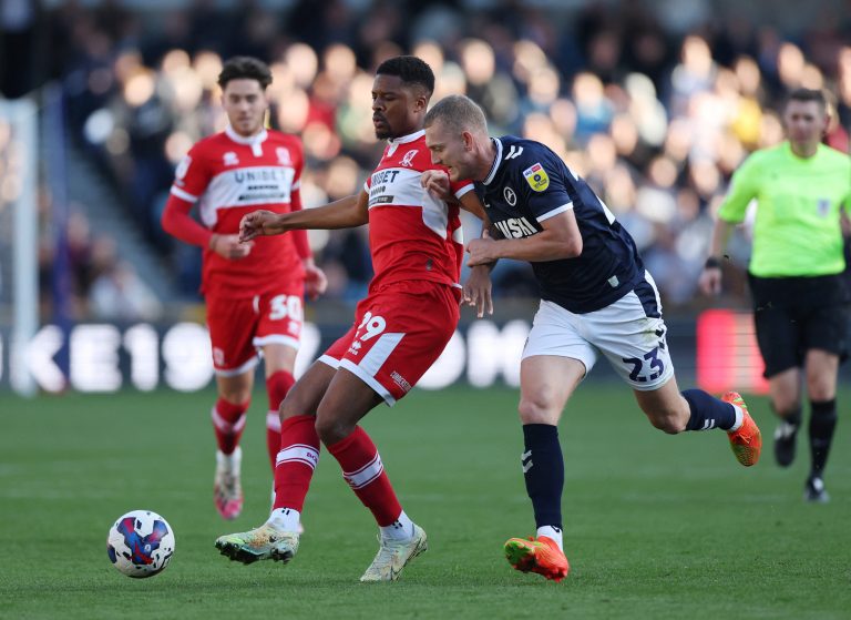 Chuba Akpom in action for Middlesbrough