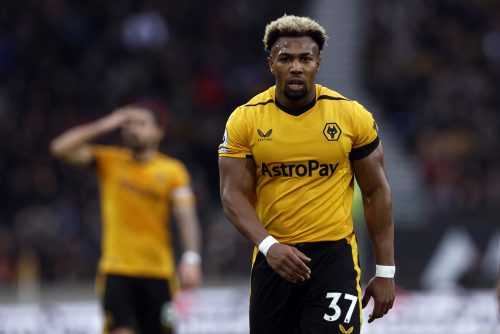 Leeds transfer target Adama Traore in action for Wolves