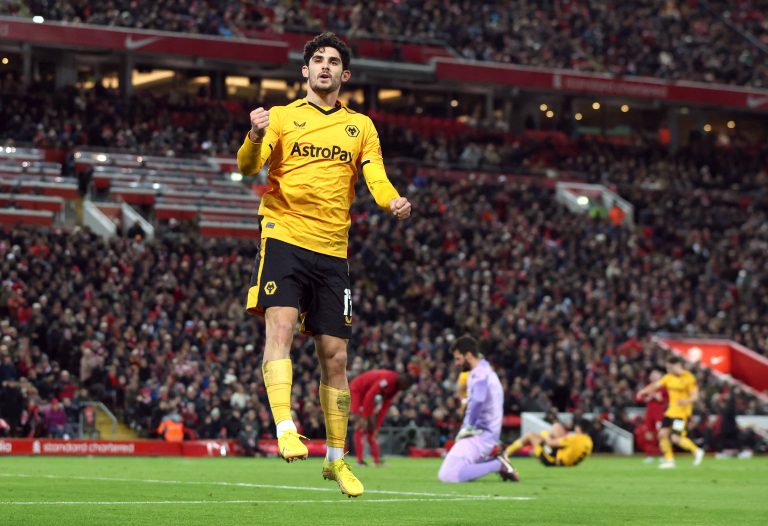 Goncalo-Guedes-celebrates-scoring-for-Wolves