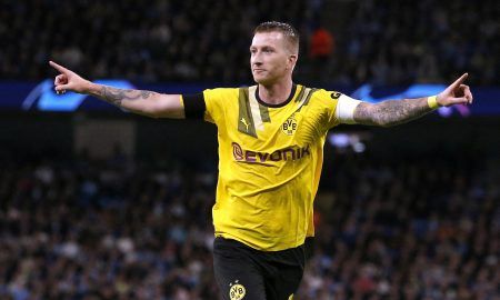 Marco Reus in Champions League action for BVB.