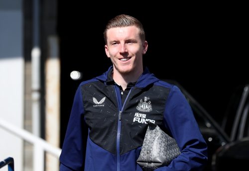 Matt-Targett-arriving-at-the-game-for-Newcastle