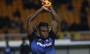 Atalanta's Duvan Zapata during the warm up before the match