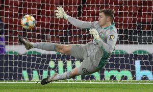 Celtic's Conor Hazard in action