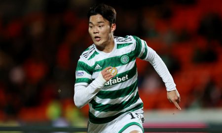 Celtic's Hyun-Gyu Oh in action