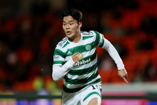 Celtic's Hyun-Gyu Oh in action