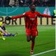 Eintracht Frankfurt's Randal Kolo Muani celebrates scoring their fourth goal
