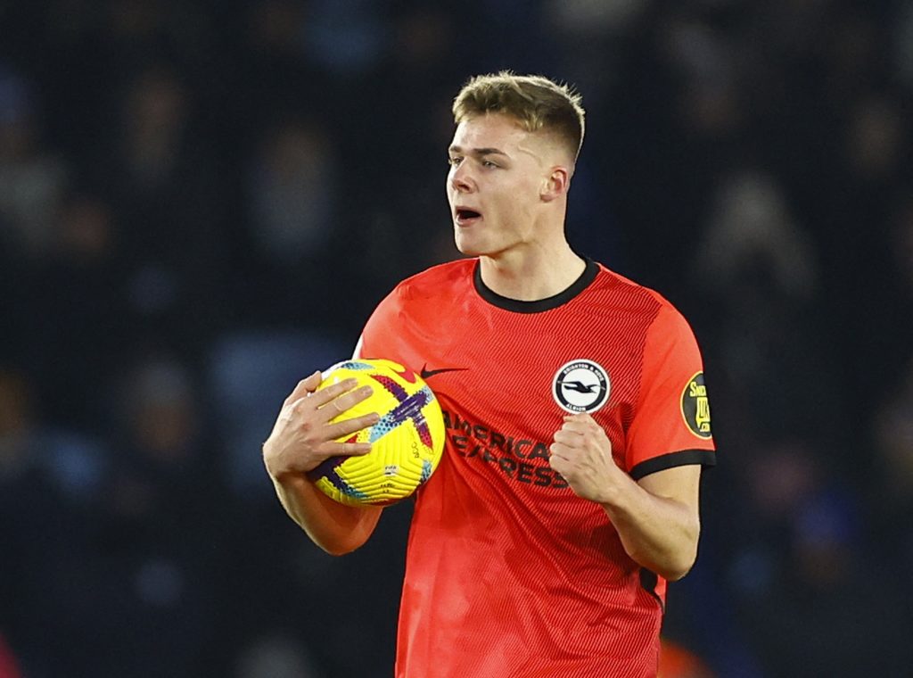 Evan Ferguson in action for Brighton