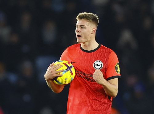 Evan Ferguson in action for Brighton