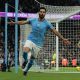 Manchester City's Ilkay Gundogan celebrates scoring their second goal