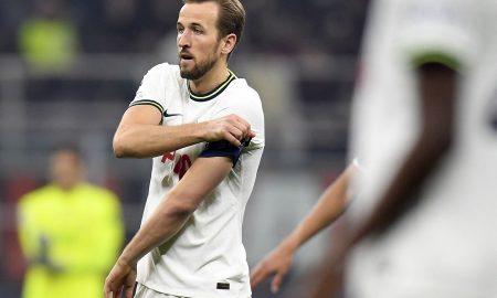Tottenham Hotspur's Harry Kane reacts