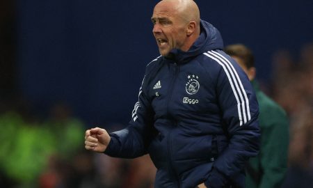 Alfred-Schreuder-on-the-sidelines-for-Ajax