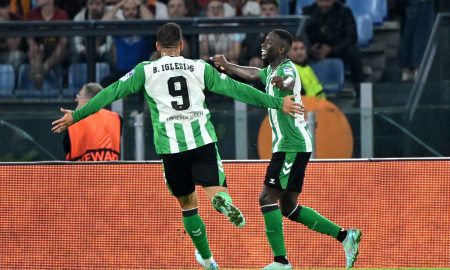 Tottenham transfer target Borja Iglesias in action for Real Betis