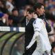 Leeds United's Brenden Aaronson with manager Javi Gracia