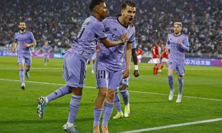 Aston Villa transfer target Dani Ceballos celebrates