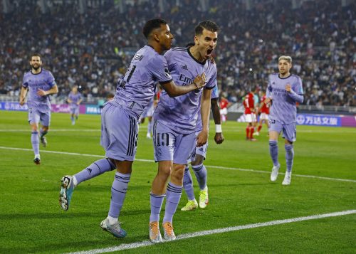 Aston Villa transfer target Dani Ceballos celebrates