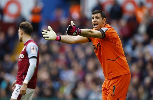 Aston Villa's Emiliano Martinez