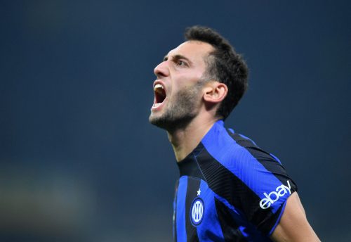 Inter Milan's Hakan Calhanoglu