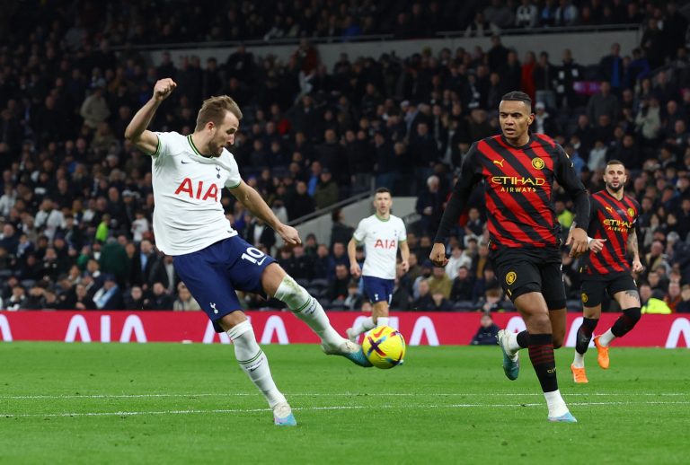 Tottenham's Harry Kane becomes the club's all-time top scorer