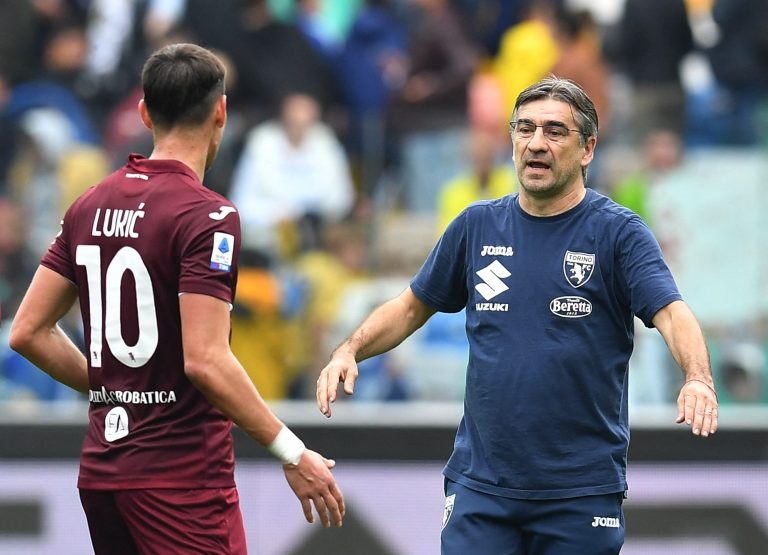 Ivan Juric on the touchline for Torino