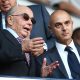 Tottenham owner Joe Lewis with chairman Daniel Levy