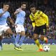 Jude Bellingham in action against Manchester City