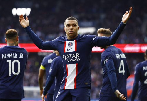 Kylian-Mbappe-celebrates-scoring-for-Paris-Saint-Germain